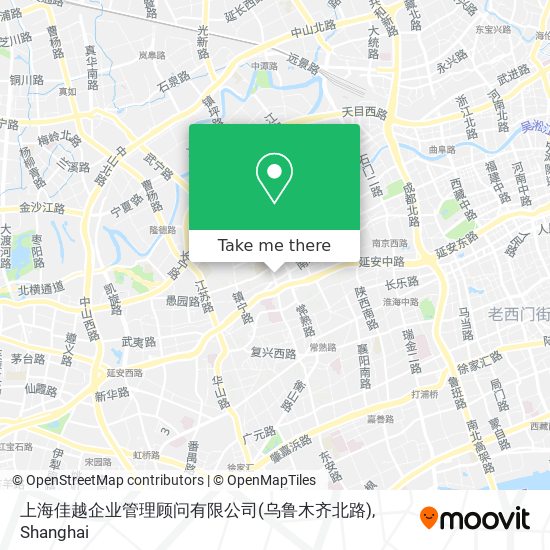 上海佳越企业管理顾问有限公司(乌鲁木齐北路) map