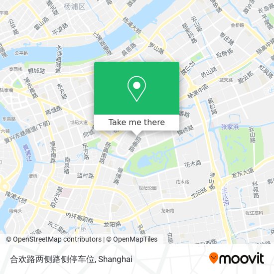 合欢路两侧路侧停车位 map