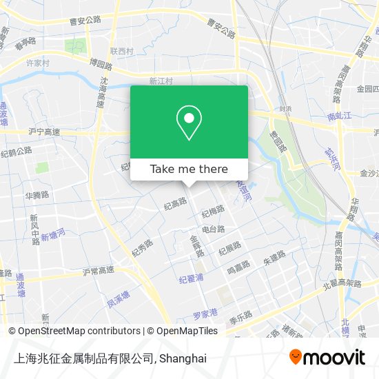 上海兆征金属制品有限公司 map