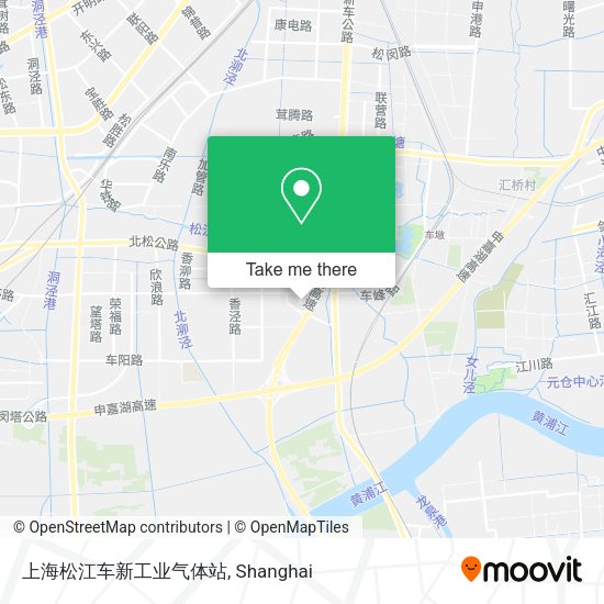 上海松江车新工业气体站 map