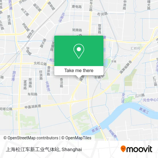 上海松江车新工业气体站 map