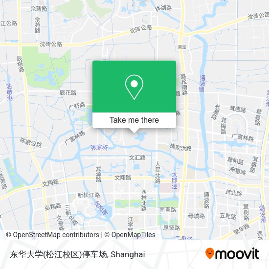 东华大学(松江校区)停车场 map