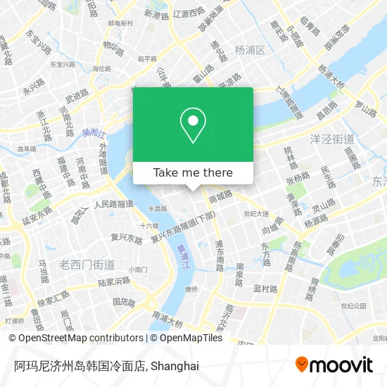 阿玛尼济州岛韩国冷面店 map