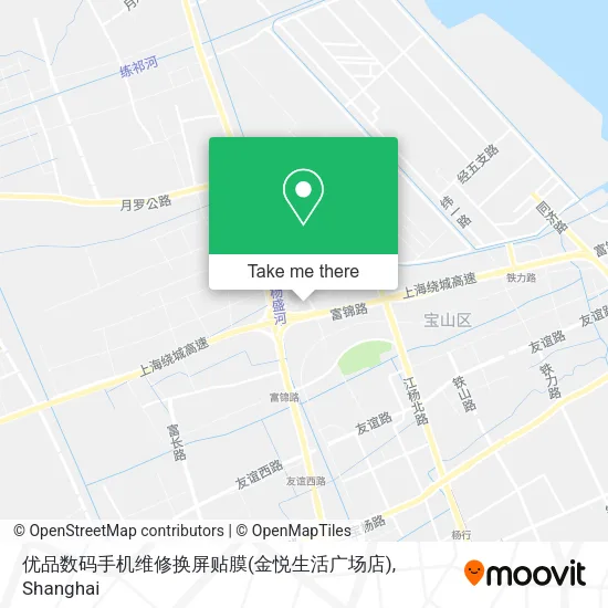 优品数码手机维修换屏贴膜(金悦生活广场店) map