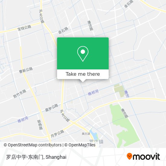 罗店中学-东南门 map