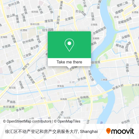 徐汇区不动产登记和房产交易服务大厅 map