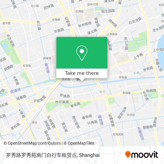 罗秀路罗秀苑南门自行车租赁点 map