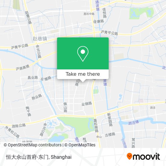 恒大佘山首府-东门 map