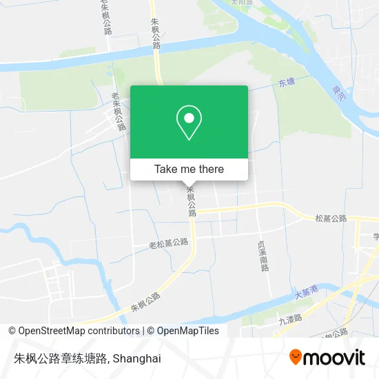 朱枫公路章练塘路 map