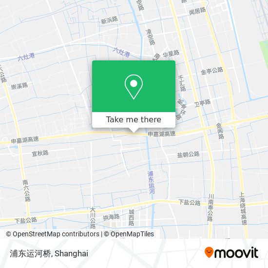 浦东运河桥 map