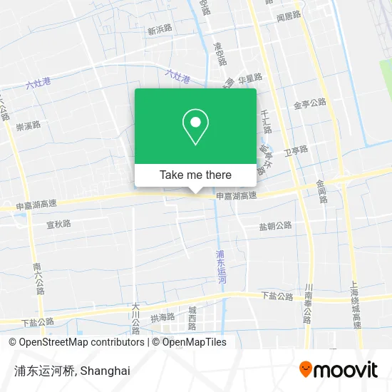 浦东运河桥 map
