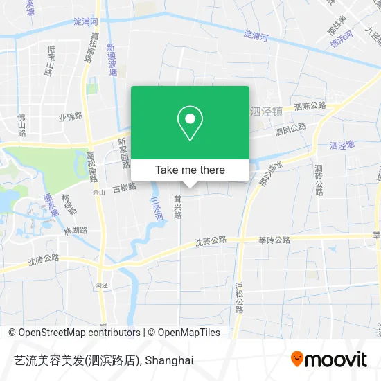 艺流美容美发(泗滨路店) map