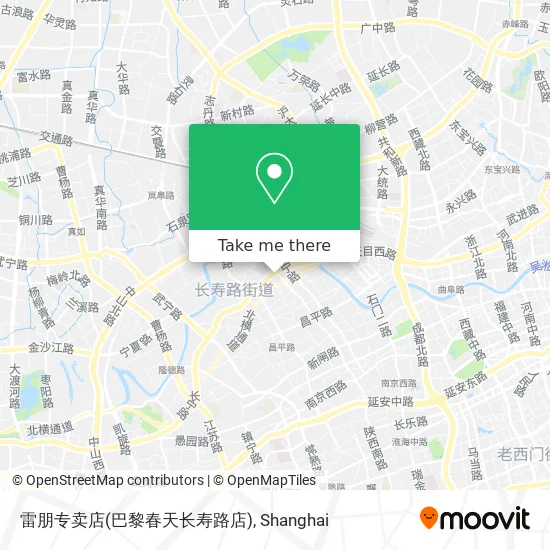 雷朋专卖店(巴黎春天长寿路店) map