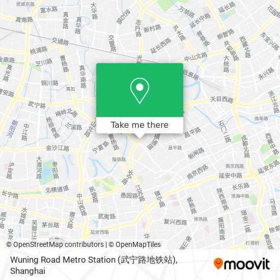 Wuning Road Metro Station (武宁路地铁站) map