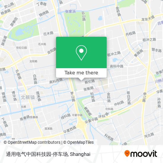 通用电气中国科技园-停车场 map