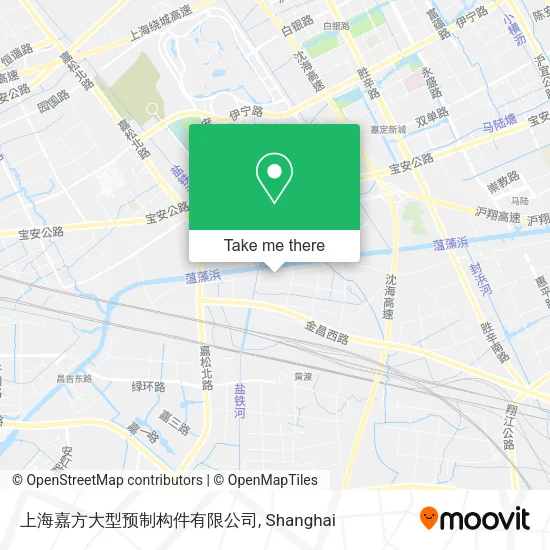 上海嘉方大型预制构件有限公司 map