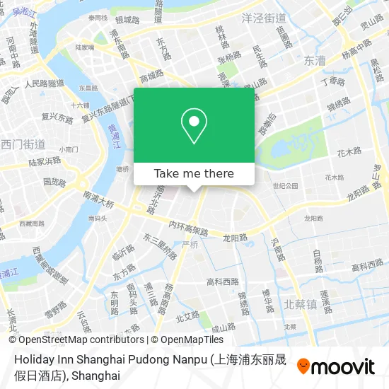 Holiday Inn Shanghai Pudong Nanpu (上海浦东丽晟假日酒店) map
