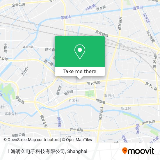 上海满久电子科技有限公司 map