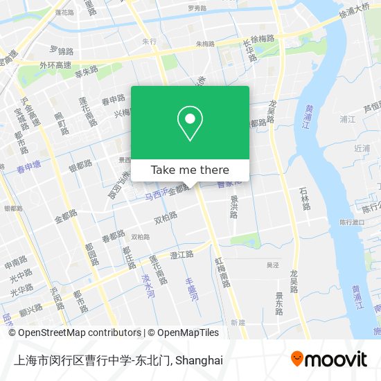 上海市闵行区曹行中学-东北门 map