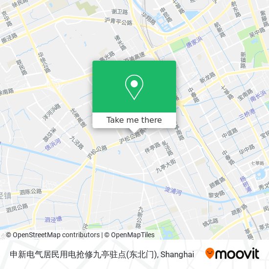 申新电气居民用电抢修九亭驻点(东北门) map