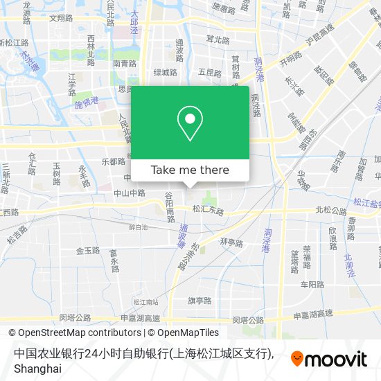 中国农业银行24小时自助银行(上海松江城区支行) map