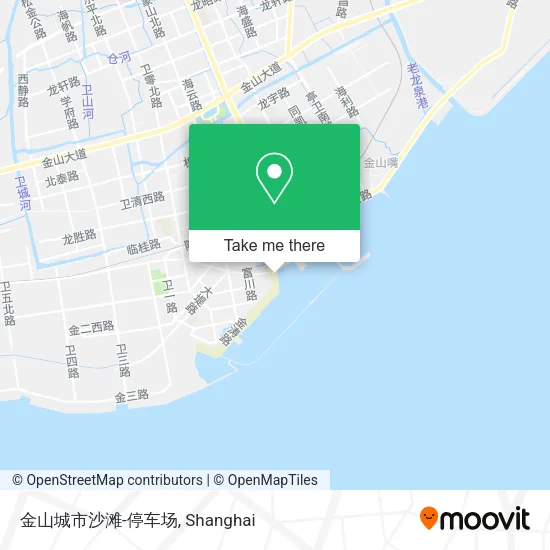 金山城市沙滩-停车场 map