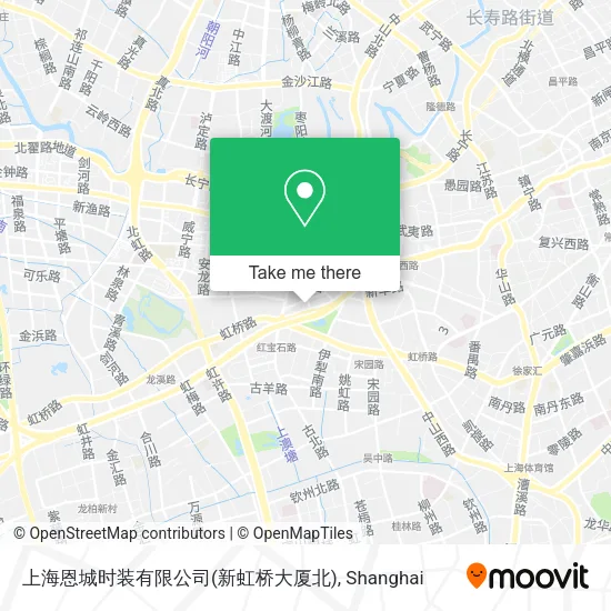 上海恩城时装有限公司(新虹桥大厦北) map
