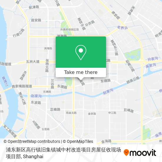 浦东新区高行镇旧集镇城中村改造项目房屋征收现场项目部 map