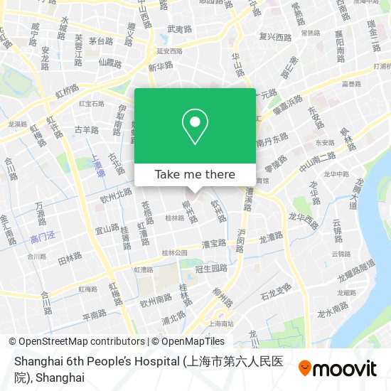 Shanghai 6th People’s Hospital (上海市第六人民医院) map