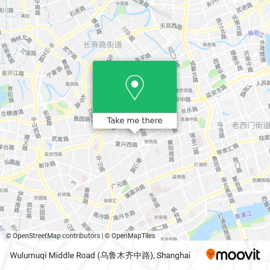 Wulumuqi Middle Road (乌鲁木齐中路) map