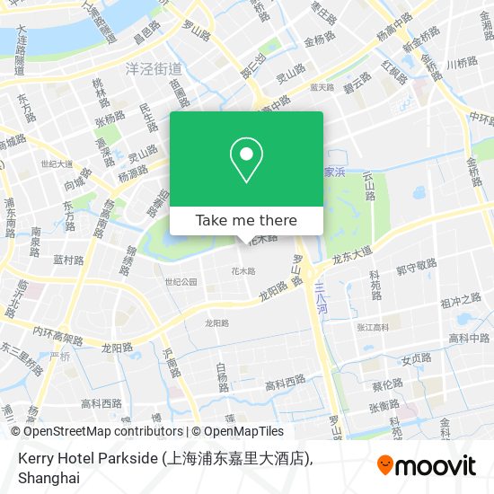 Kerry Hotel Parkside (上海浦东嘉里大酒店) map