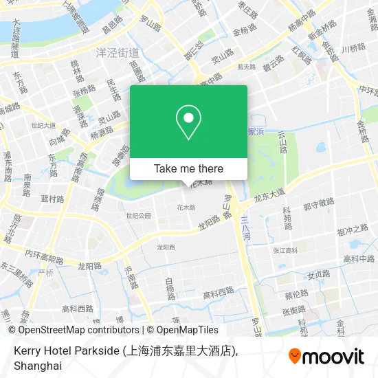Kerry Hotel Parkside (上海浦东嘉里大酒店) map