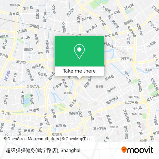 超级猩猩健身(武宁路店) map