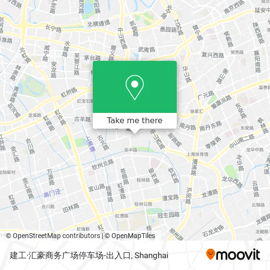 建工·汇豪商务广场停车场-出入口 map