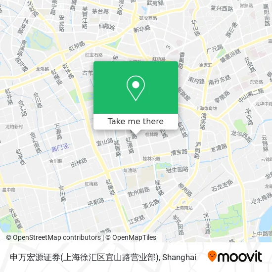 申万宏源证券(上海徐汇区宜山路营业部) map