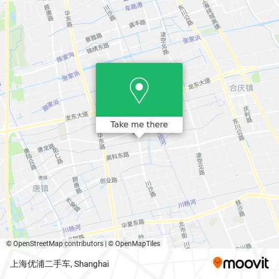 上海优浦二手车 map