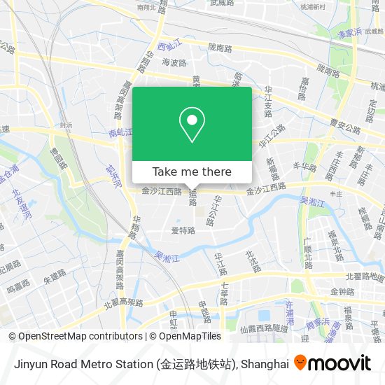 Jinyun Road Metro Station (金运路地铁站) map