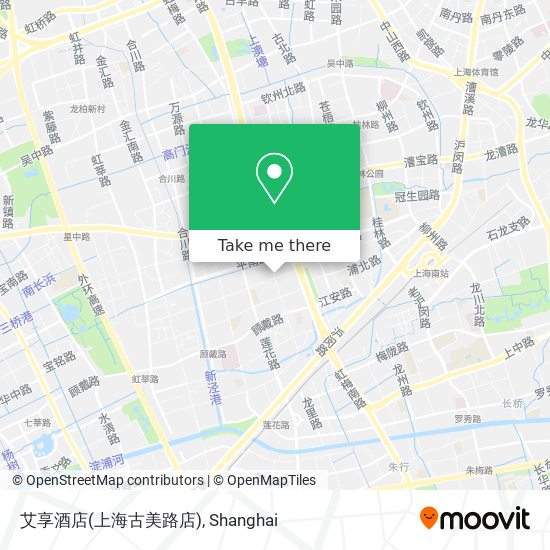 艾享酒店(上海古美路店) map