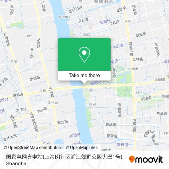 国家电网充电站(上海闵行区浦江郊野公园大巴1号) map