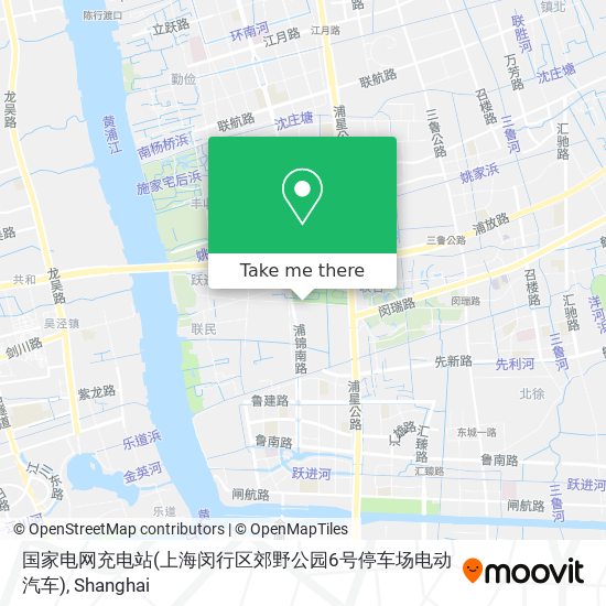 国家电网充电站(上海闵行区郊野公园6号停车场电动汽车) map