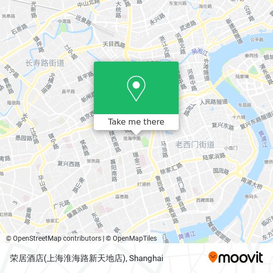 荣居酒店(上海淮海路新天地店) map