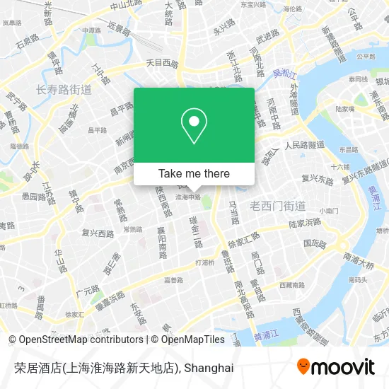 荣居酒店(上海淮海路新天地店) map