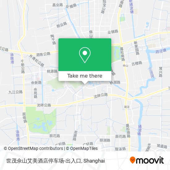 世茂佘山艾美酒店停车场-出入口 map