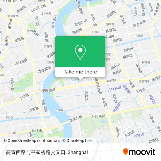 高青西路与平家桥路交叉口 map