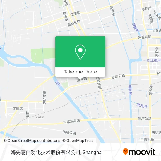 上海先惠自动化技术股份有限公司 map