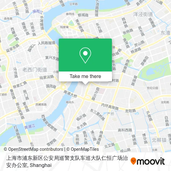 上海市浦东新区公安局巡警支队车巡大队仁恒广场治安办公室 map