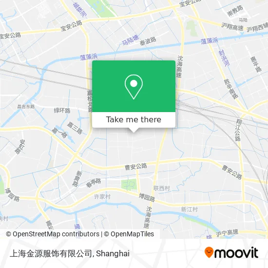 上海金源服饰有限公司 map