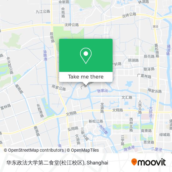 华东政法大学第二食堂(松江校区) map