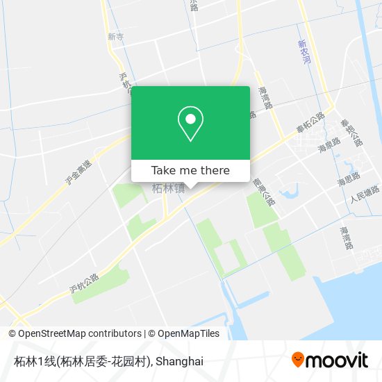 柘林1线(柘林居委-花园村) map