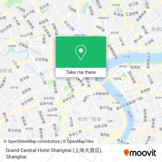Grand Central Hotel Shanghai (上海大酒店) map